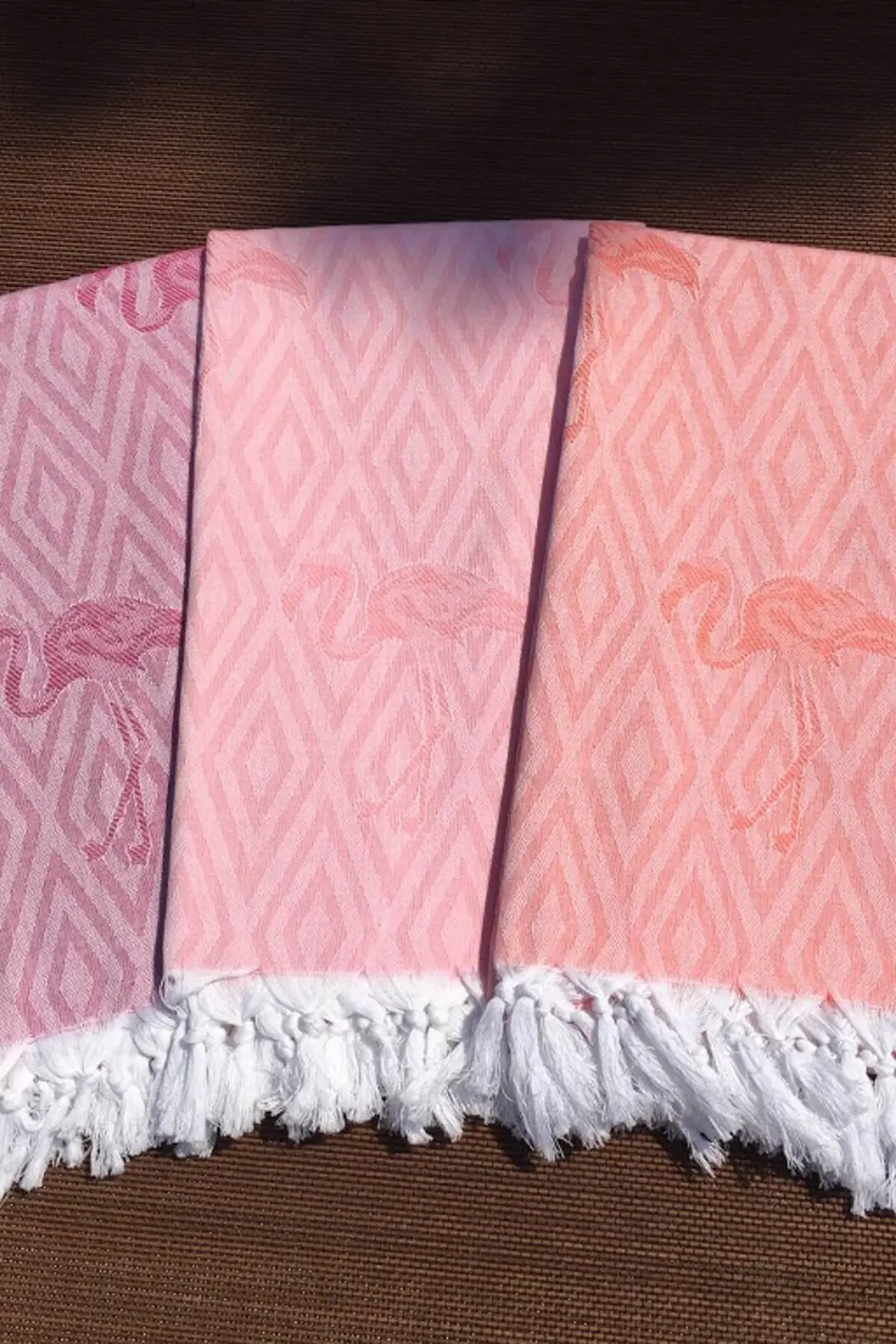 %100 Pamuk Peştemal Flamingo Desen -  - 100x180 cm 