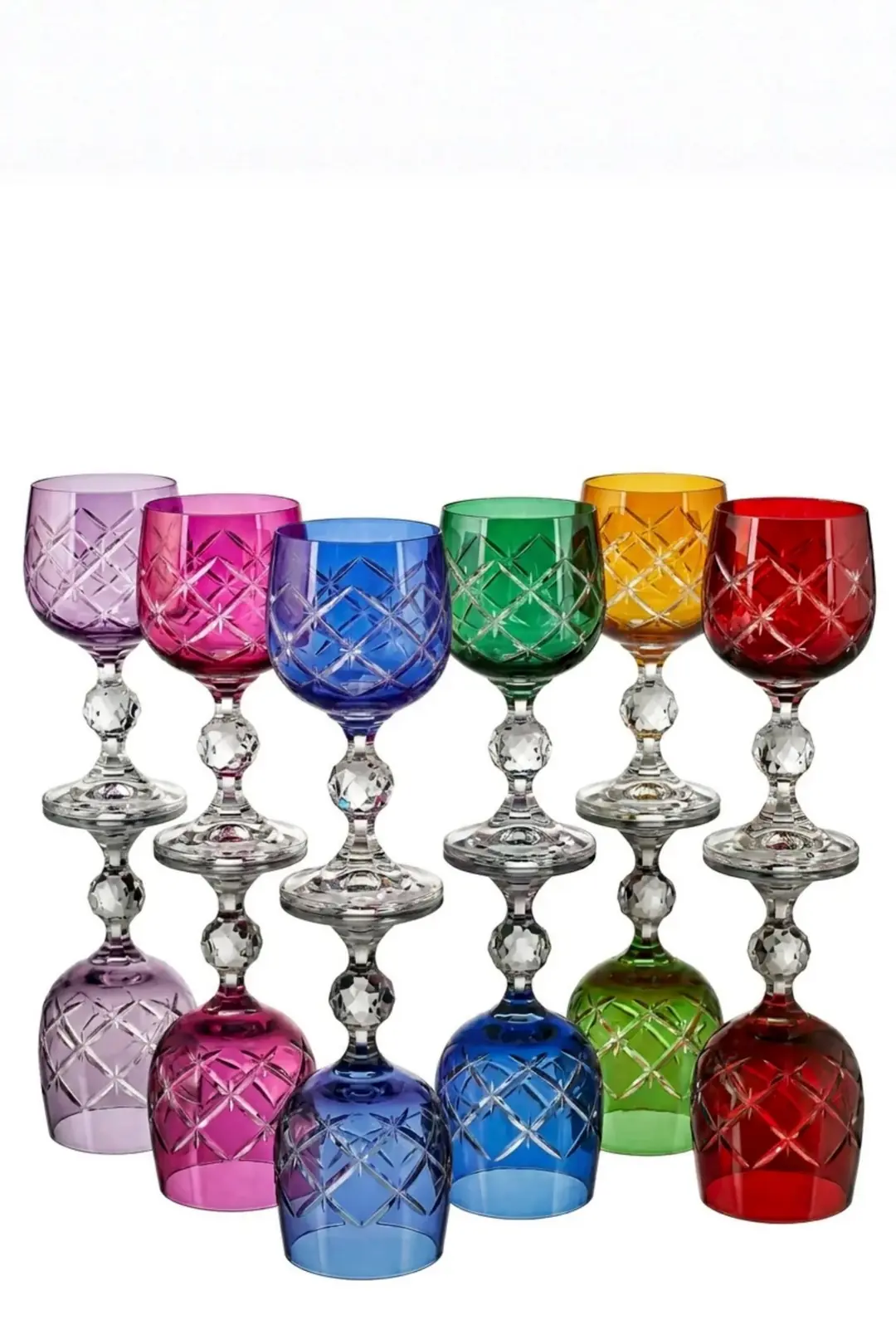 Prizma S Bohemia Crystal 6 Parça 150 ml Sunum Bardağı – Asorti