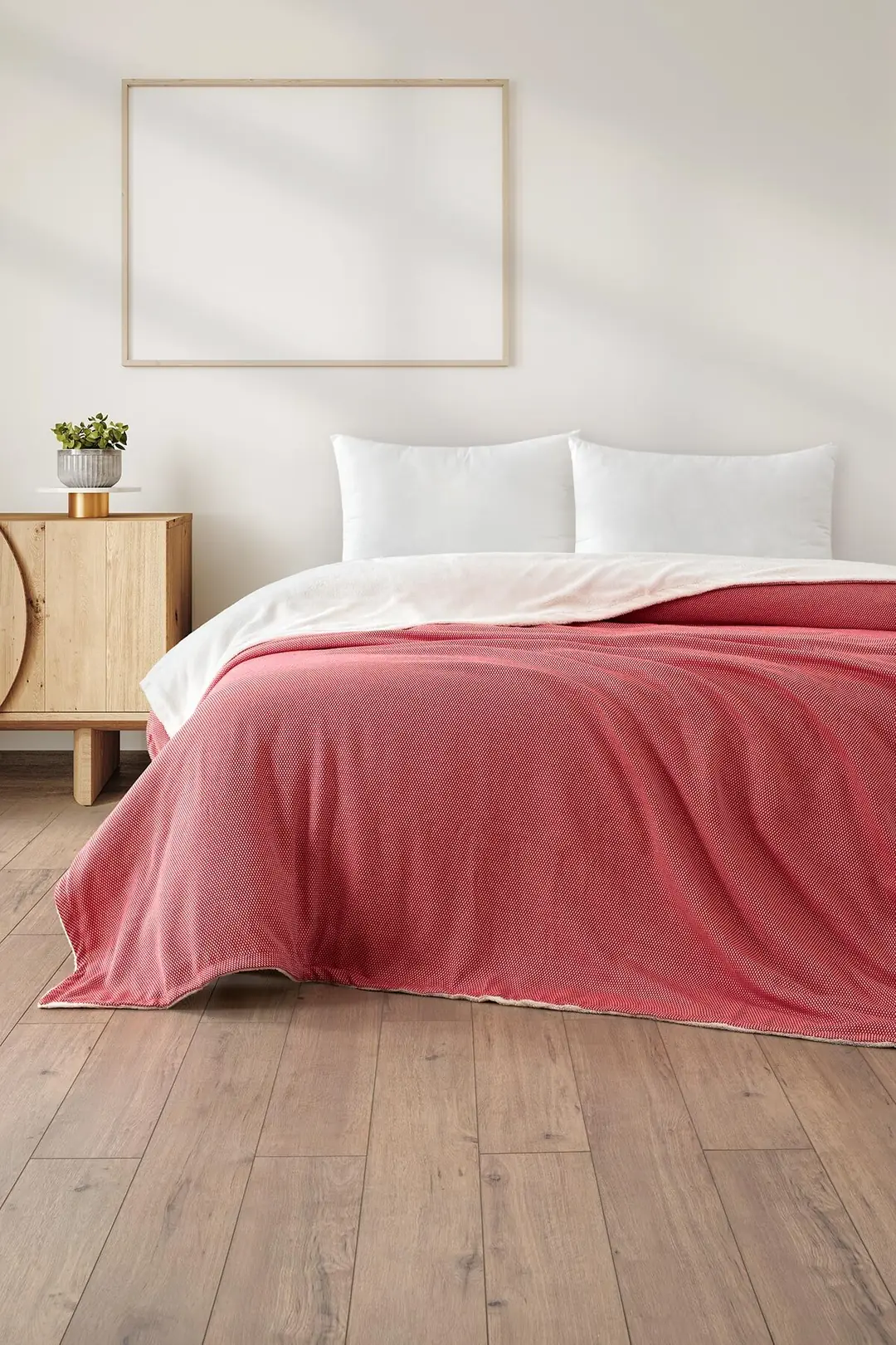 Tek Kişilik Gri Wellsoft Battaniye - Likya Soft Yumuşak - Çift Kat Pamuklu 150x195cm