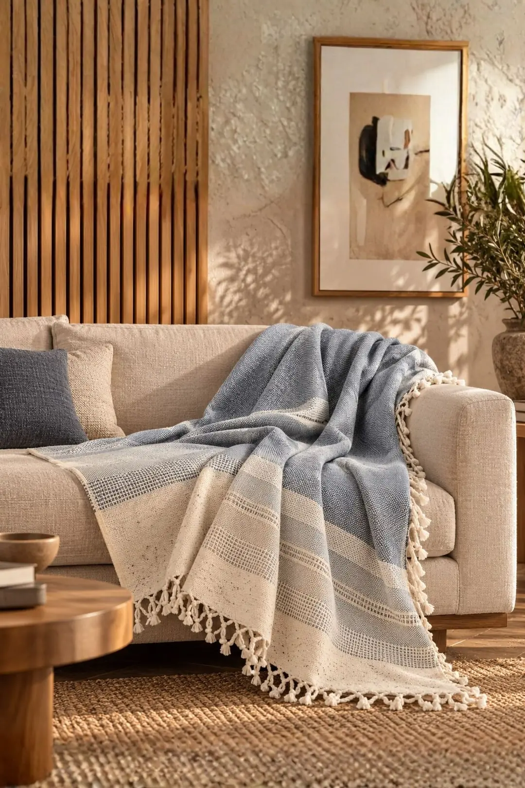 Buldan Kara Desen %100 Pamuk Çift Kişilik Yatak Örtüsü, Pike & Koltuk Örtüsü Şalı - Petrol Yesili  200cm x 220cm