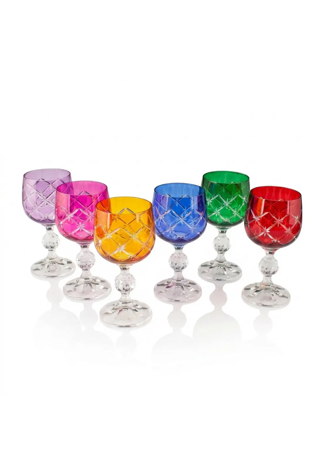 Prizma S Bohemia Crystal 6 Parça 150 ml Sunum Bardağı – Asorti