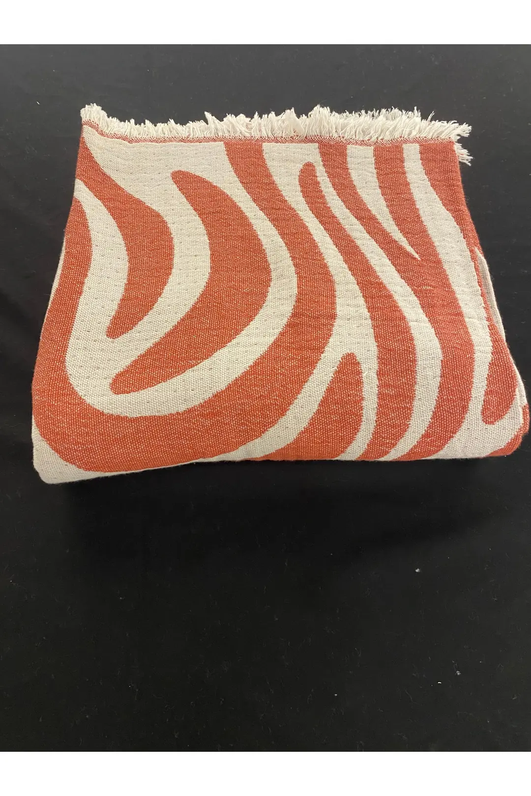 Lasso %100 Pamuk Jakarlı Throw & Battaniye - Koltuk Şalı 145x210cm