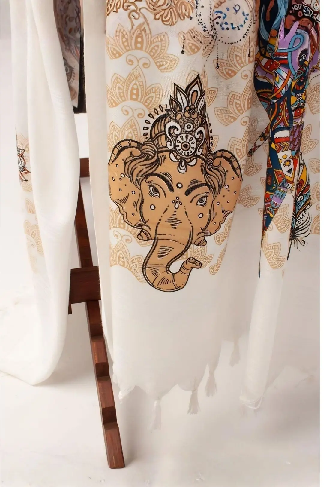 Baskılı Bambu Peştemal Plaj Havlusu - Elephant