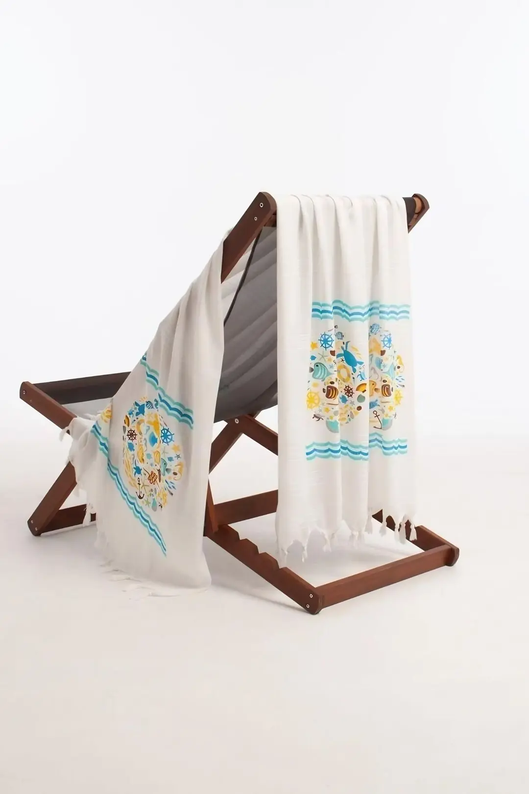 Bambu Peştemal Plaj & Havlusu - Blue Marin